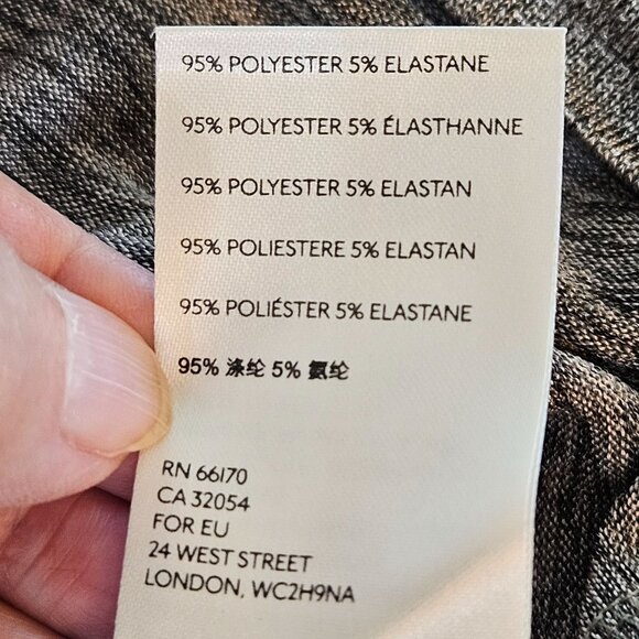 Anthropologie Carys Dolman Top Size Large Metallic Gold Silver Wrap - Picture 12 of 14